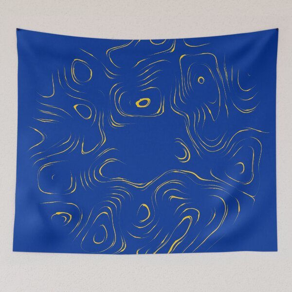 Item preview, EU National Colors | Modern Abstract Liquid Art designed and sold by Dator-Abstracts.