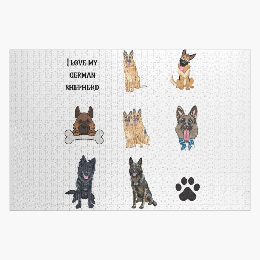 1000 Piece Jigsaw Puzzles for Adults - German Shepherd Dog