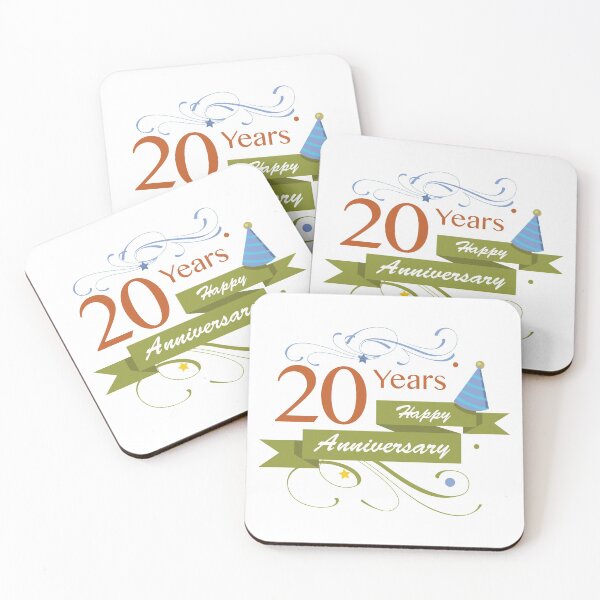 Item preview, 20 Years Happy Anniversary designed and sold by 4AllTimes.