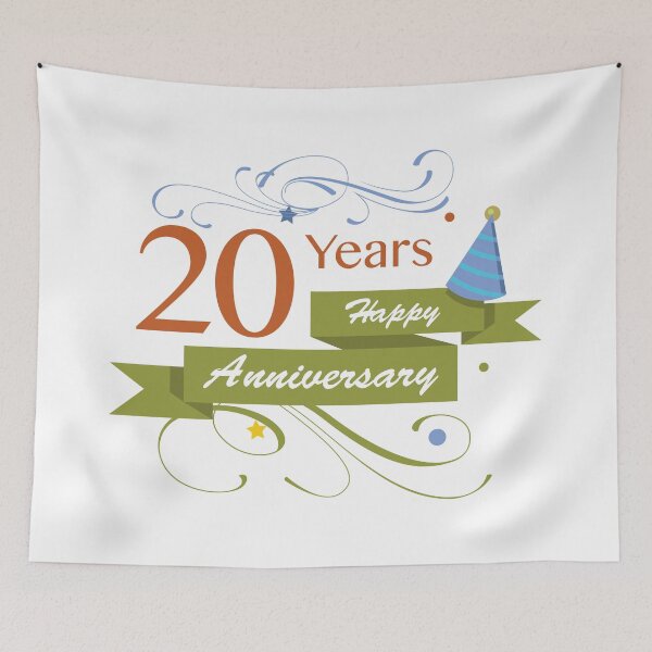 Item preview, 20 Years Happy Anniversary designed and sold by 4AllTimes.