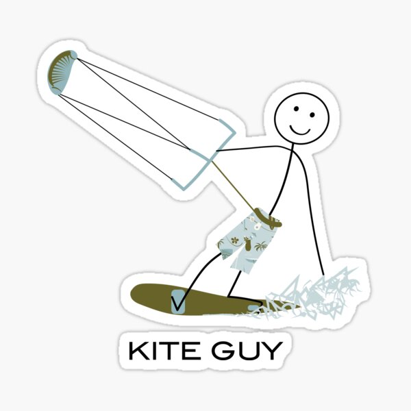 Item preview, Conception amusante de kitesurf pour hommes designed and sold by whyitsme.