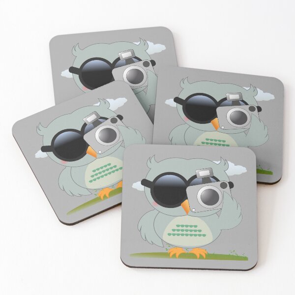 Item preview, COOL AND CUTE TRAVELLING OWL BEHIND THE CAMERA designed and sold by Cr1sV.