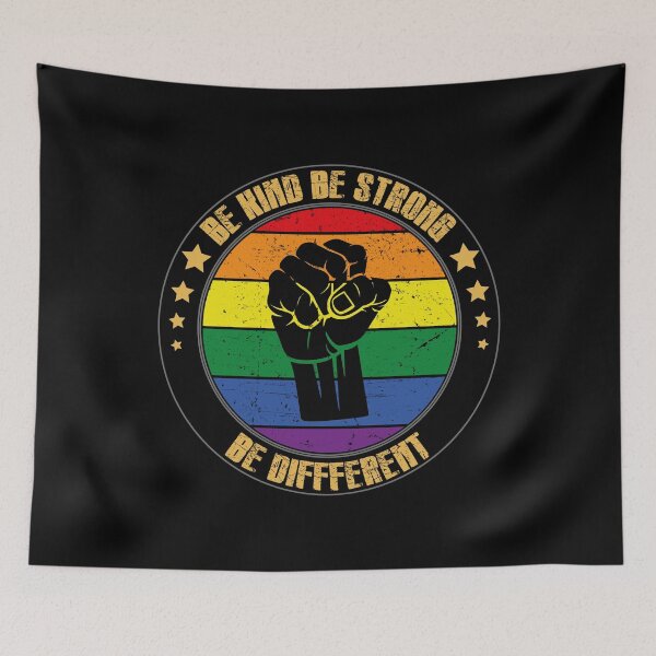 Item preview, Be Kind Be Strong Be Different Vintage LBGT designed and sold by tinypurpleland.