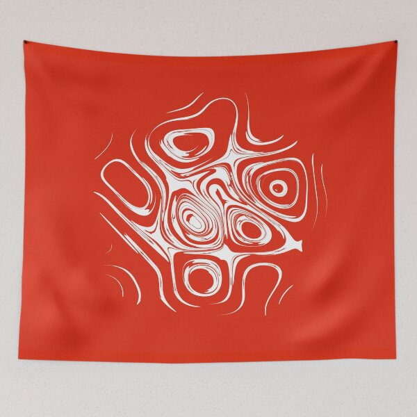Item preview, Hong Kong National Colors | Modern Abstract Liquid Art designed and sold by Dator-Abstracts.
