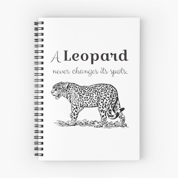 Aperçu de l'œuvre Un léopard ne change jamais ses taches créée et vendue par 4AllTimes.