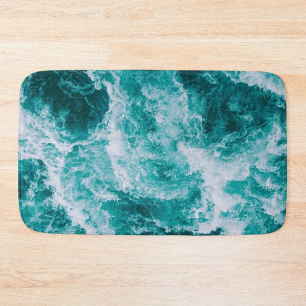 Item preview, Rough ocean blue waves  designed and sold by Shivmangal  Kushwah.