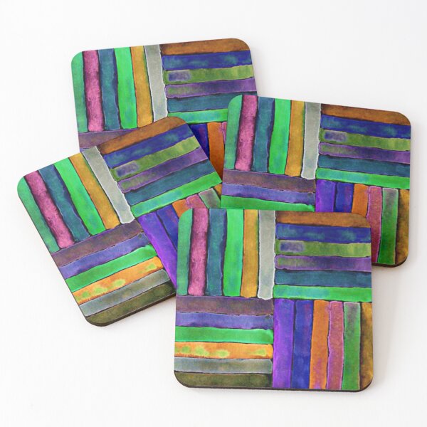 Item preview, Tile with Neon Bars designed and sold by Laura-Arbol.