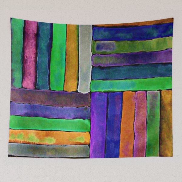 Item preview, Tile with Neon Bars designed and sold by Laura-Arbol.