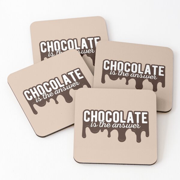 Item preview, Chocolate is the Answer Dark designed and sold by color-garden.