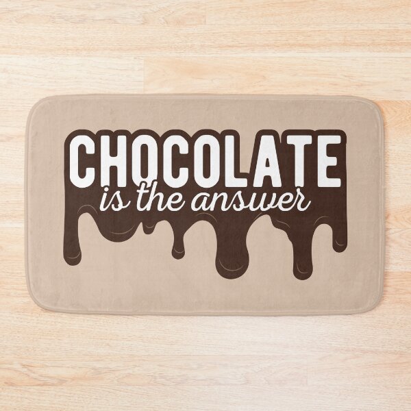 Item preview, Chocolate is the Answer Dark designed and sold by color-garden.