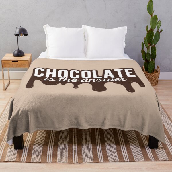 Item preview, Chocolate is the Answer Dark designed and sold by color-garden.