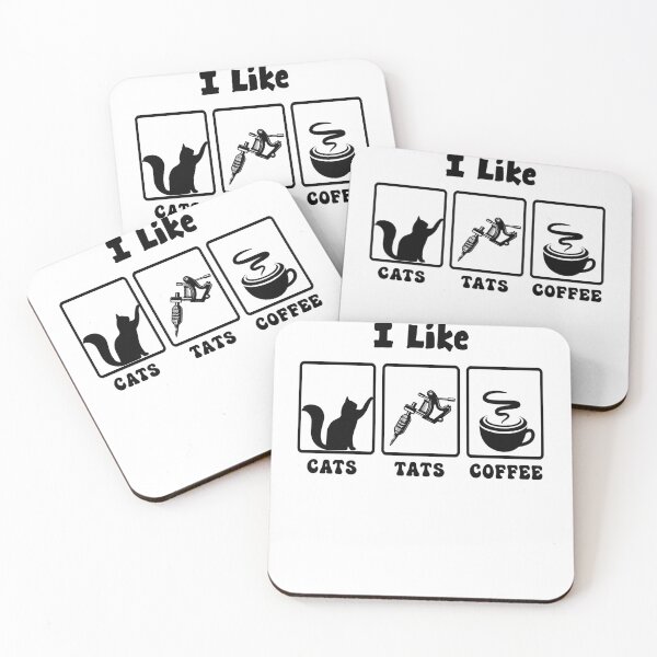Item preview, I Like Cats, Tats, and Coffee designed and sold by LovenLaughter.