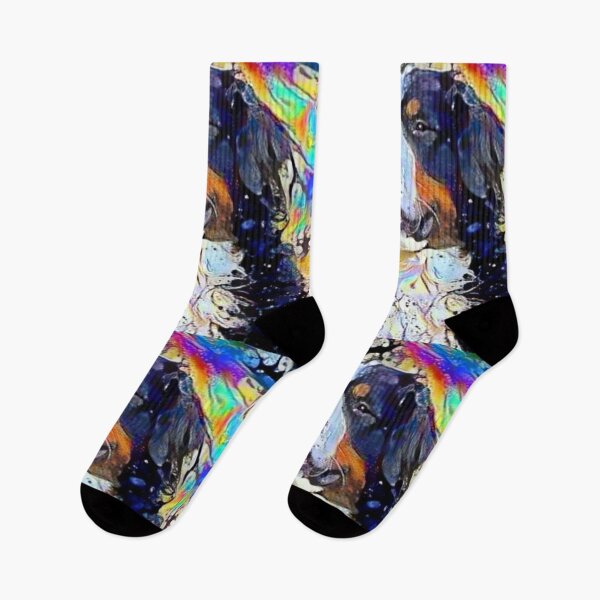 Item preview, Psychedelic Bernese Mountain Dog Puppy Smiling designed and sold by janicerafael.