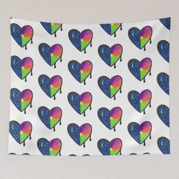 Item preview, Night and day heart designed and sold by BrookesSchool.