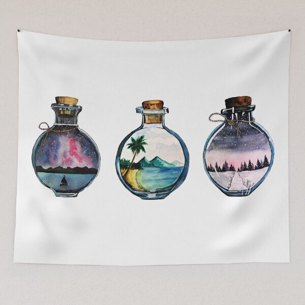 Item preview, watercolor bottles designed and sold by artjojo.