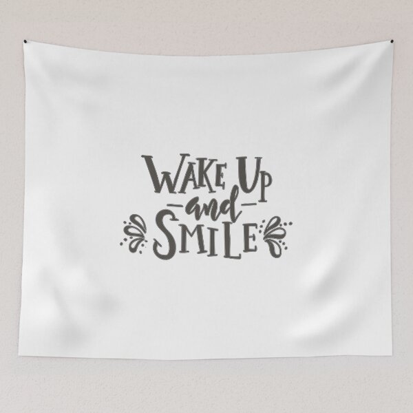 Item preview, wake up and smile designed and sold by RB-Store.