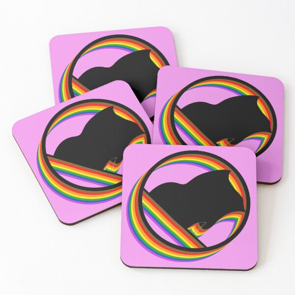 Item preview, Gay Pride Anarchist Black Flag Symbol Over the Heart designed and sold by Kole's Designs.