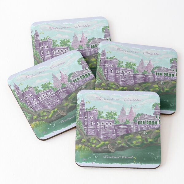 Item preview, Belvedere Castle in purple, Central Park designed and sold by Julia's Print Studio .