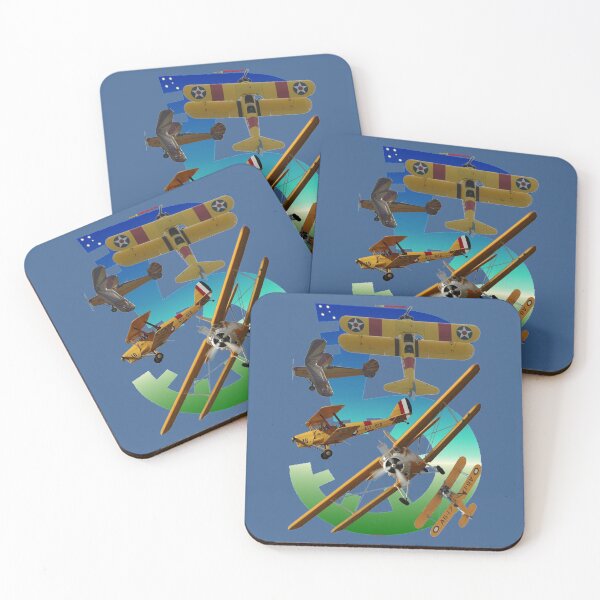 Item preview, 5 Yellow Biplanes Background Design designed and sold by muz2142.