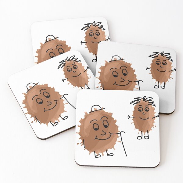 Item preview, Cute Coffee Stain Pals designed and sold by LovenLaughter.