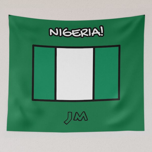 Item preview, Nigerian Flag Drawn! designed and sold by jesumedina.