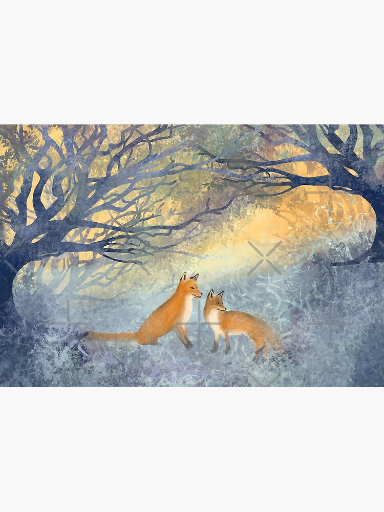 The Two Foxes by awanderingsoul
