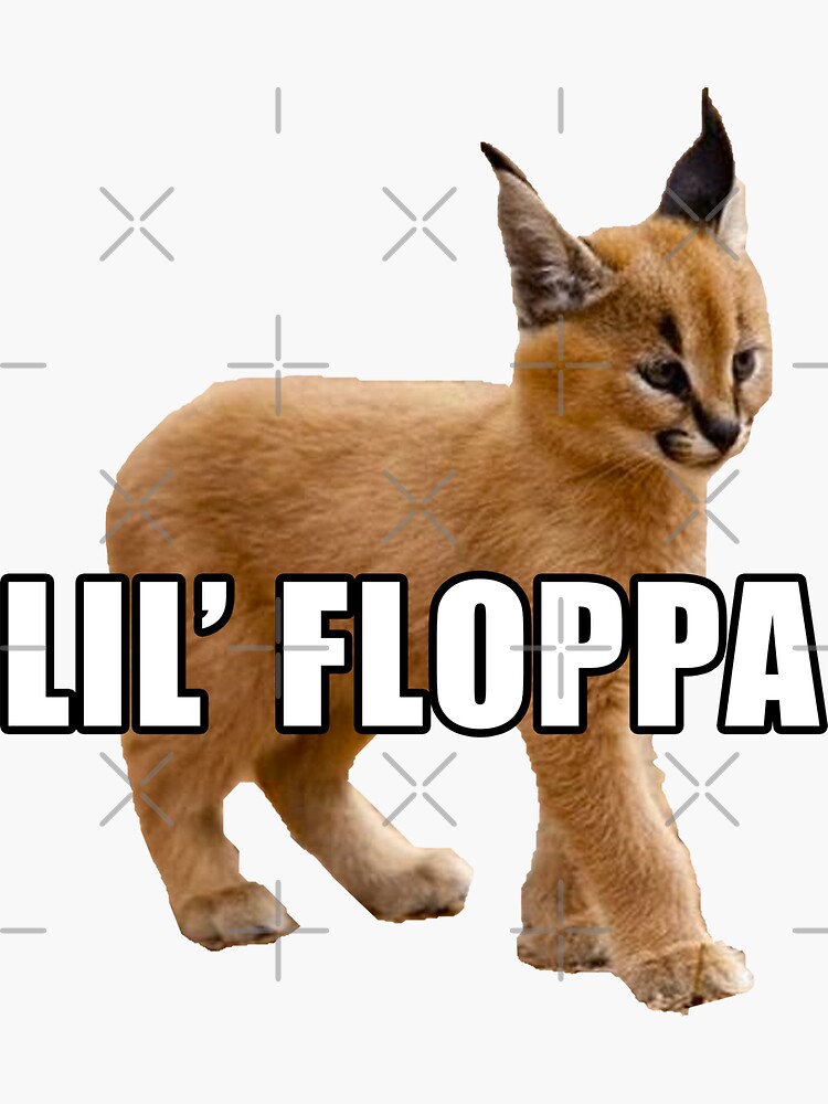 Big Floppa Meme Cat Sticker