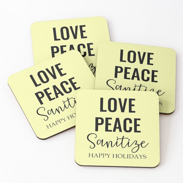 Item preview,  Love Peace Sanitize- Christmas in Quarantine designed and sold by younghopes.
