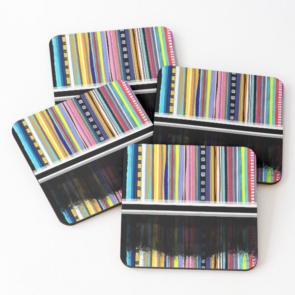 Item preview, Happy bright lines - carnival elegance 2020 - zu hause - vertical lines designed and sold by rupydetequila.
