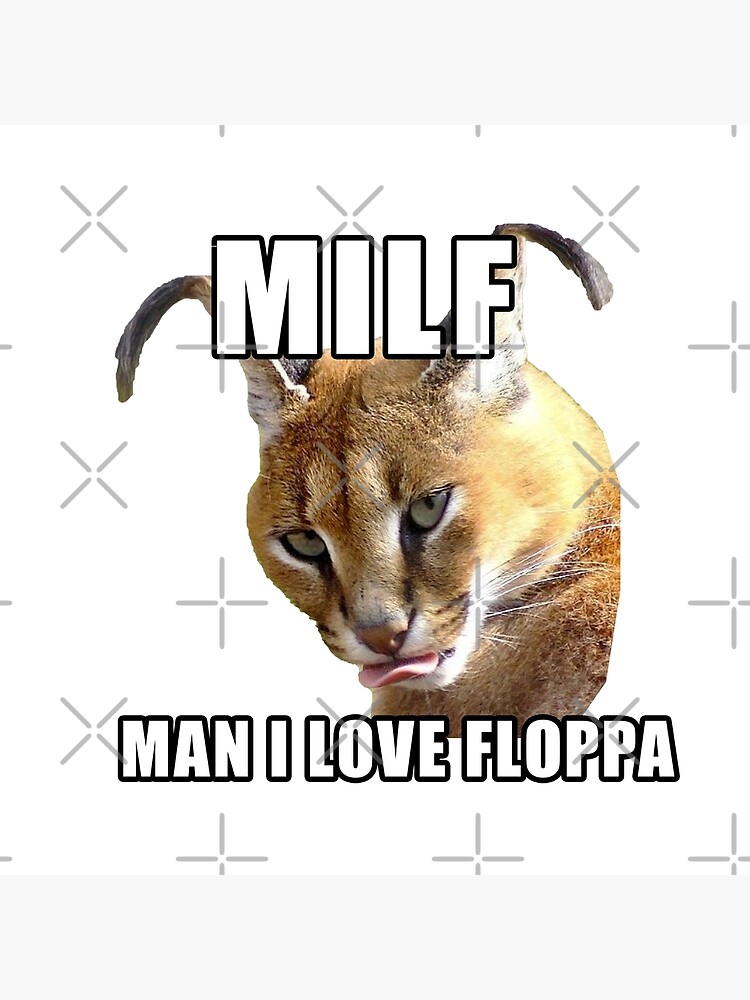 Baby Floppa meme Big floppa caracal Poster for Sale by giftycat