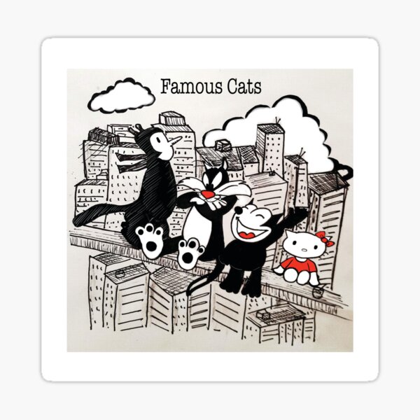 famous cats Sticker
