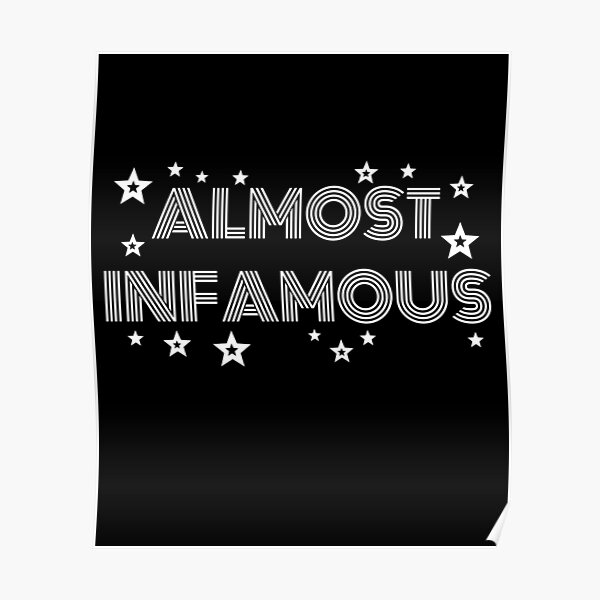 Poster Almost Famous Redbubble