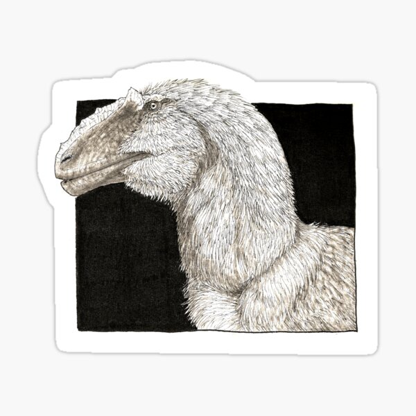 Inktober Yutyrannus Sticker
