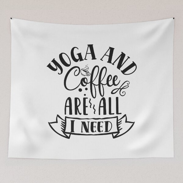 Item preview, Yoga and coffee are all i need designed and sold by shinoshop.