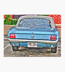 1965 Mustang-rear view Photographic Print