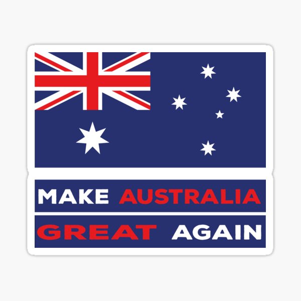 Vista previa del artículo con la obra «Haz que Australia vuelva a ser grandiosa», diseñado y vendido por diegovcarvalho.