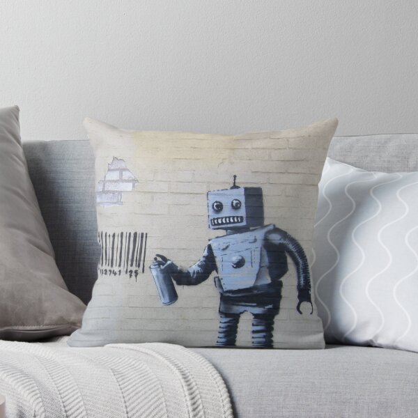 Aperçu de l'œuvre Le robot graffiti effronté de Banksy créée et vendue par Mister Whippy's World of Wonders.