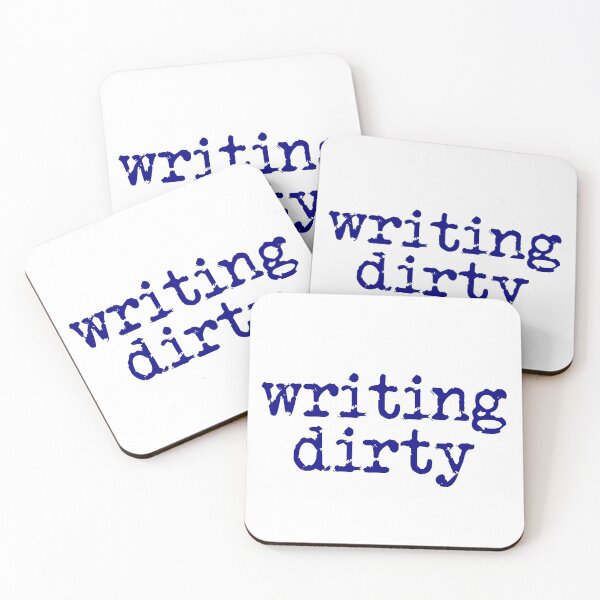 Item preview, writing dirty navy blue type designed and sold by TeaRoseWriter.