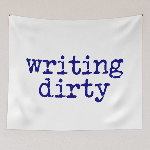 Item preview, writing dirty navy blue type designed and sold by TeaRoseWriter.