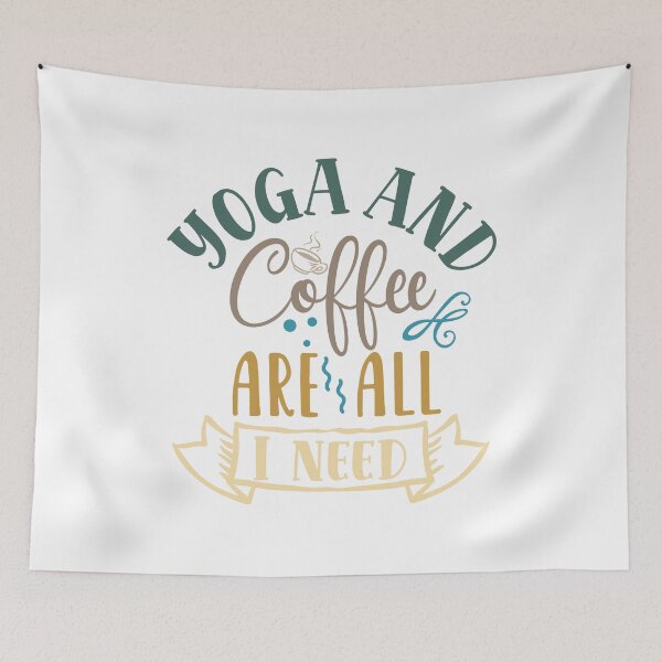 Item preview, Yoga and coffee are all i need designed and sold by shinoshop.