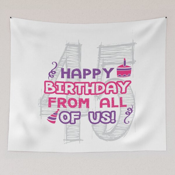 Item preview, Happy 45th Birthday From All Of Us designed and sold by 4AllTimes.