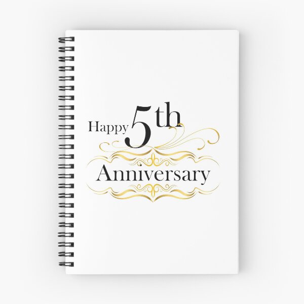 Item preview, Happy 5th Anniversary designed and sold by 4AllTimes.