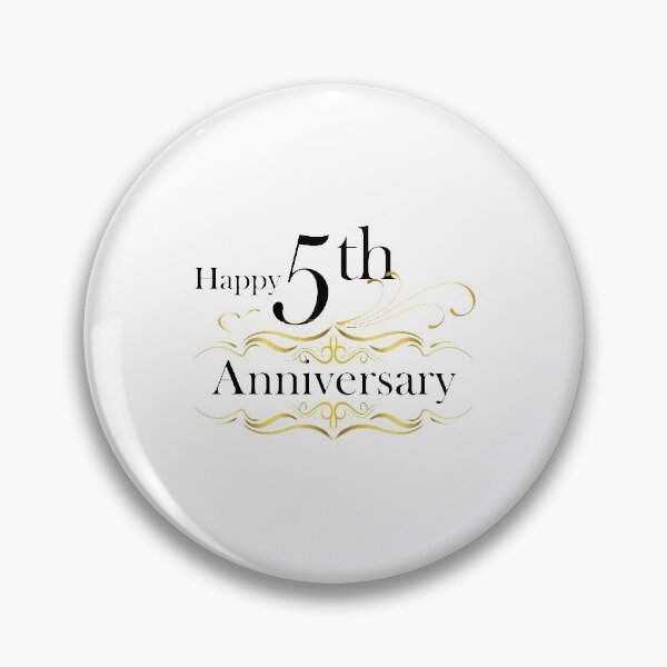 Item preview, Happy 5th Anniversary designed and sold by 4AllTimes.
