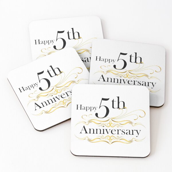 Item preview, Happy 5th Anniversary designed and sold by 4AllTimes.
