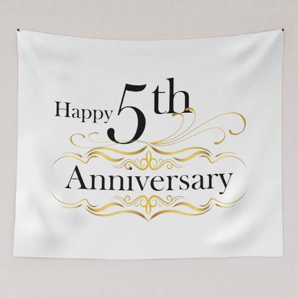 Item preview, Happy 5th Anniversary designed and sold by 4AllTimes.