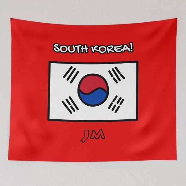 Item preview, South Korea Flag Drawn designed and sold by jesumedina.