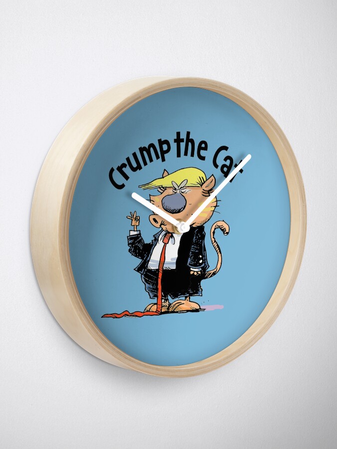 Thumbnail 1 of 4, Clock, Crump the Cat designed and sold by Fablehouse.
