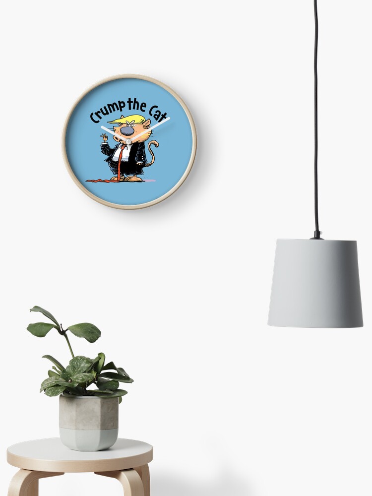 Thumbnail 2 of 4, Clock, Crump the Cat designed and sold by Fablehouse.