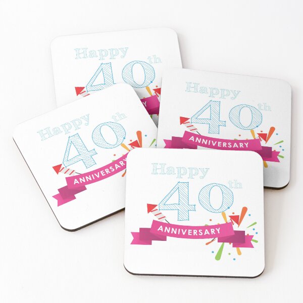 Item preview, Happy 40th Anniversary designed and sold by 4AllTimes.