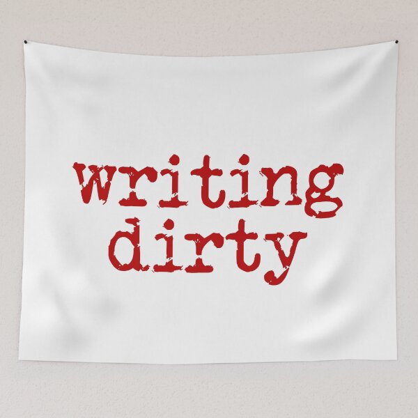Item preview, writing dirty red type designed and sold by TeaRoseWriter.